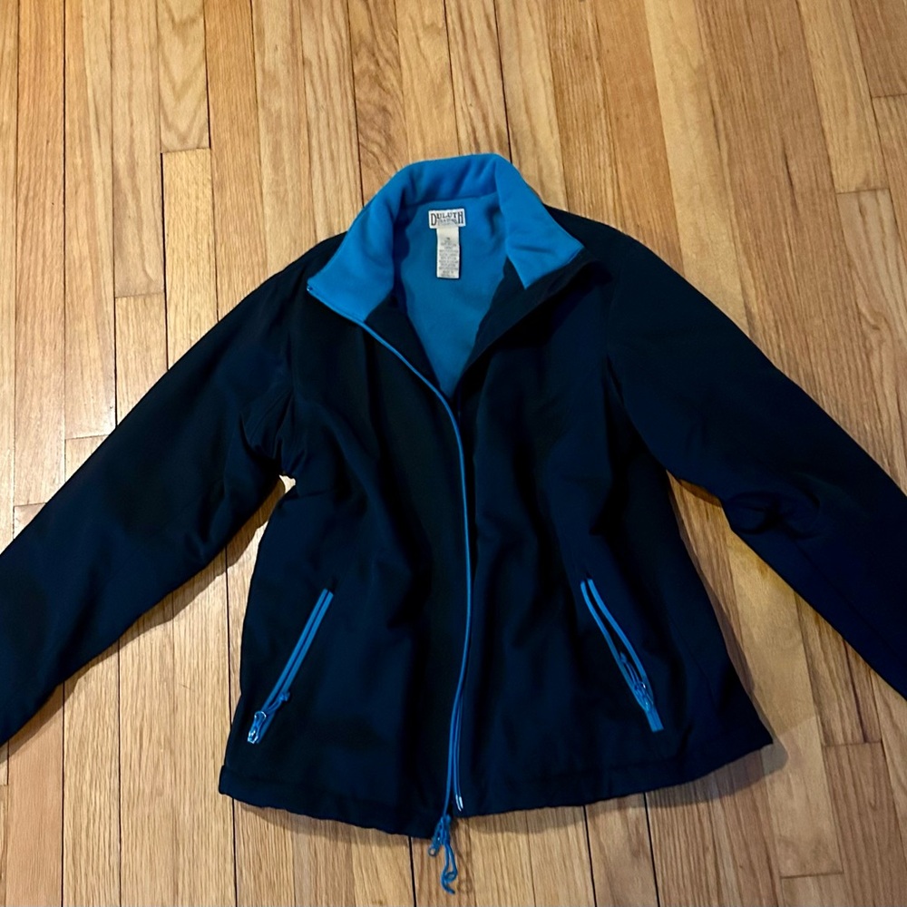 Duluth Navy fleece Jacket with Blue Trim